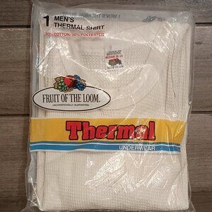 Vintage Fruit of the Loom Men's 1 Thermal  Shirt Size Medium 38-40 1983 New